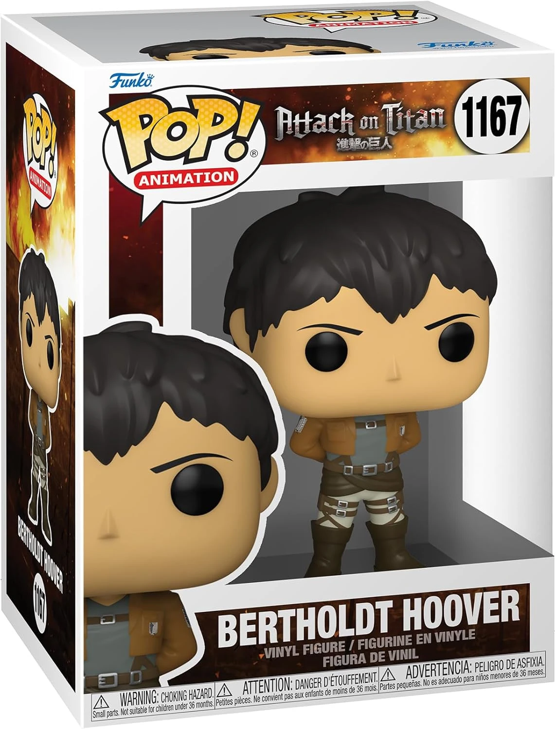 Funko Pop! Animation: Attack on Titan - Bertholdt Hoover - Produits Officiels